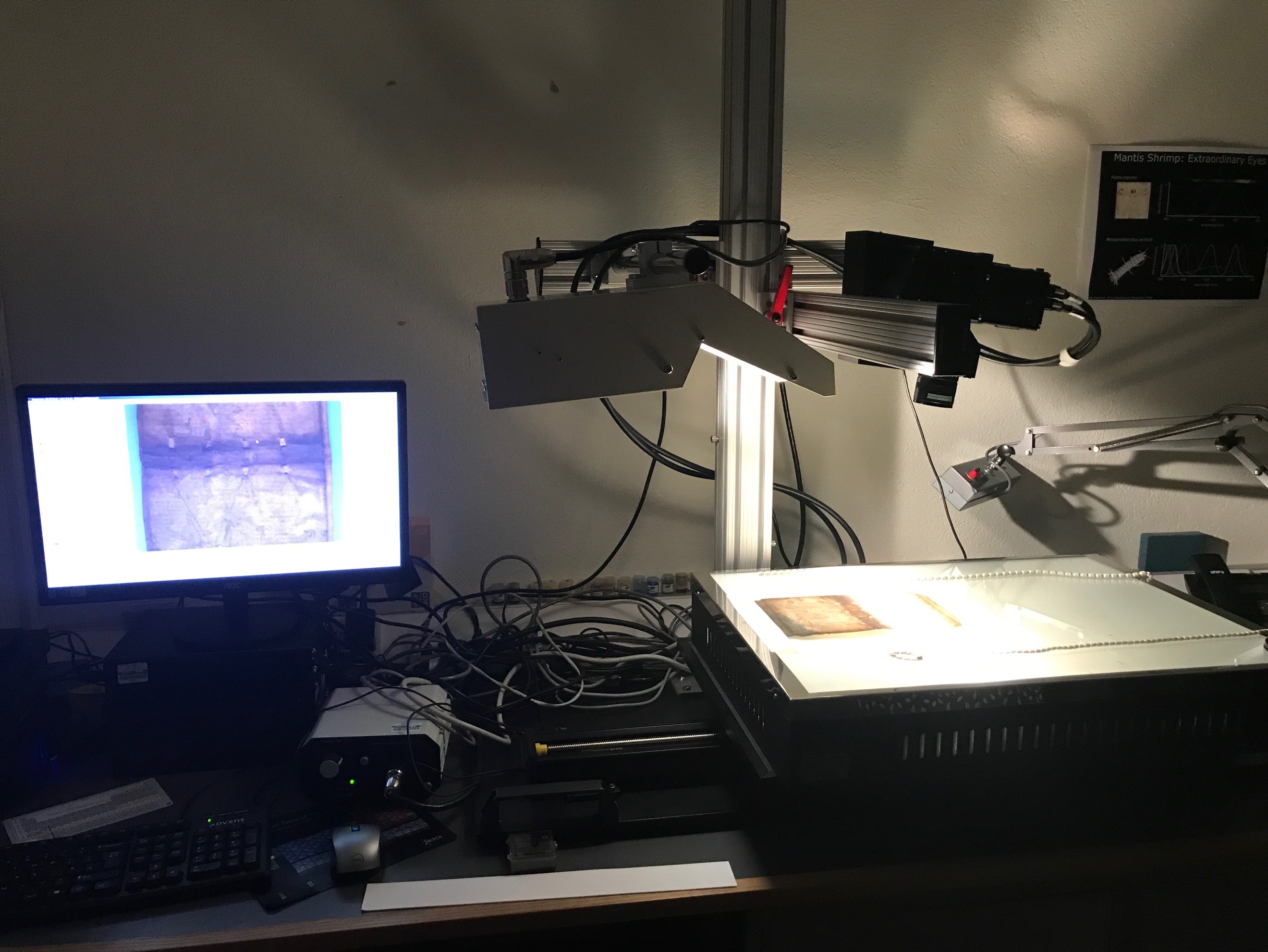 Hyperspectral system used at the Bodlean Library, Oxford